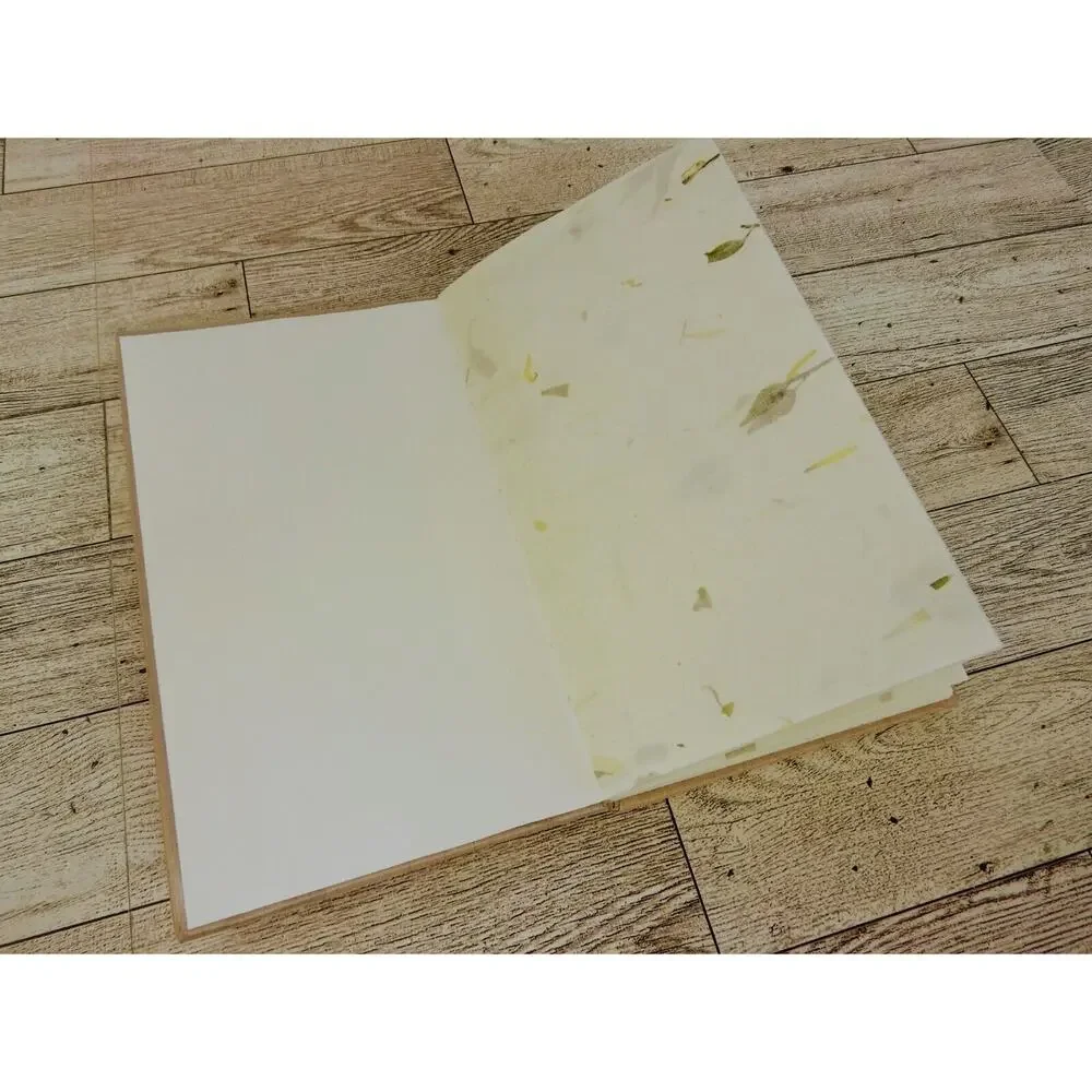 Handmade Flower Pages Annual Tree Ring‎ Journal Diary Notebook Hardcover NICE